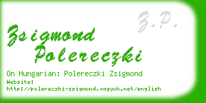 zsigmond polereczki business card